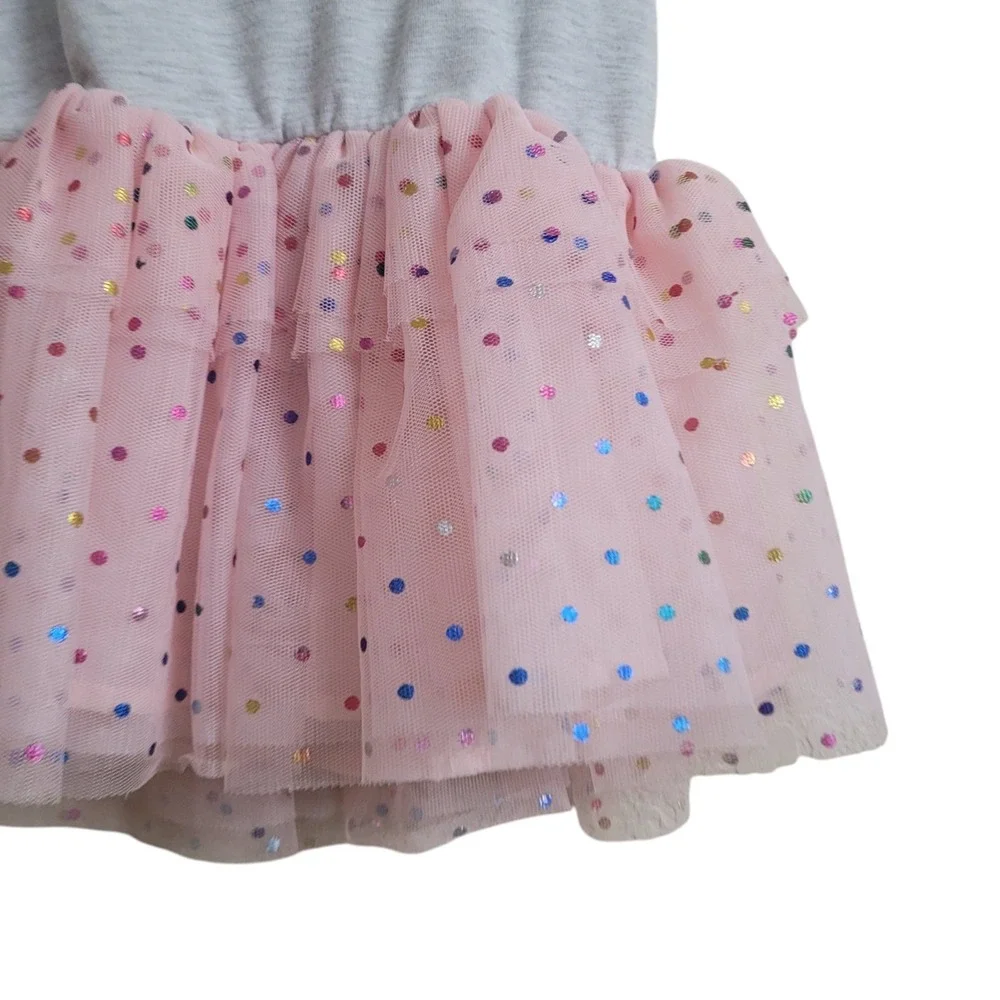Rare Editions 12M Cupcake‎ First Birthday Dress Sequin Confetti Tulle Tutu